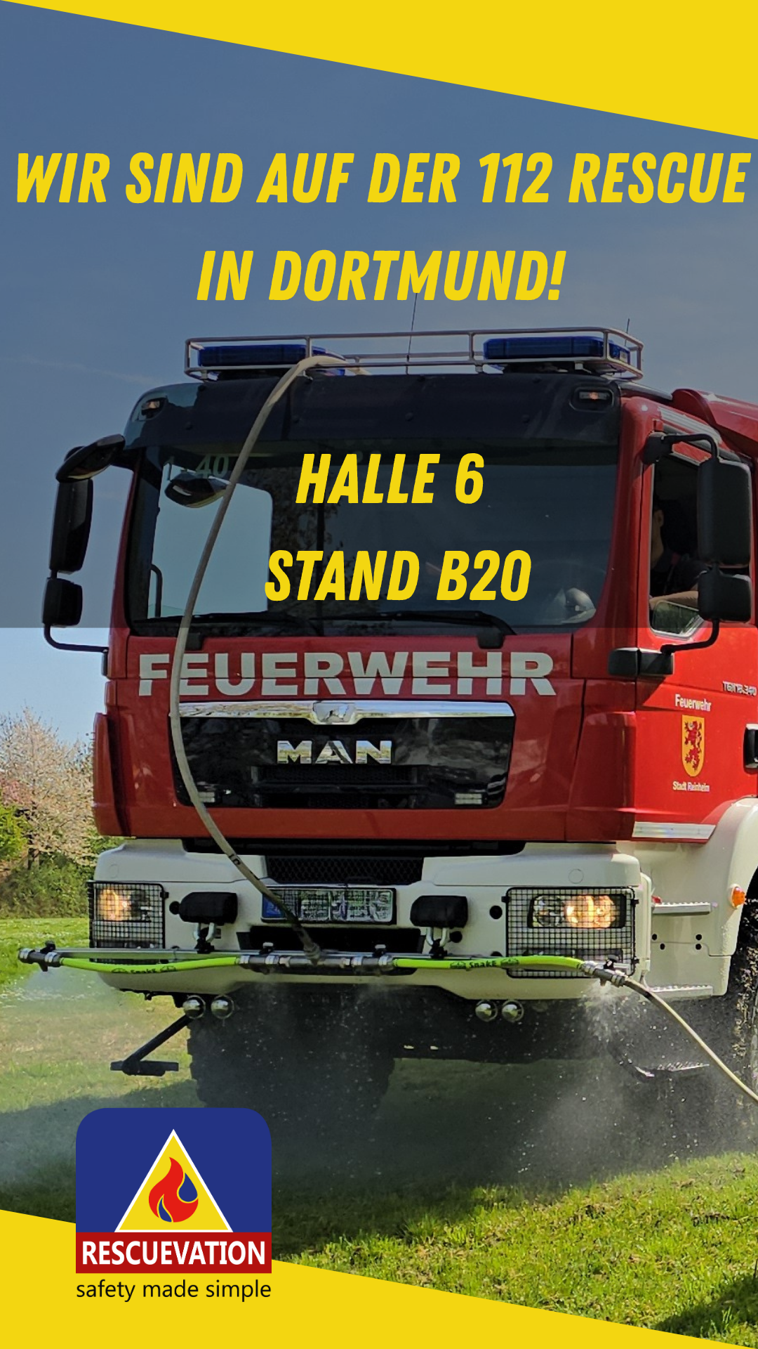 Rescuevation auf der 112Rescue 2025 in Dortmund: Besuchen Sie uns in Halle 6, Stand B20!