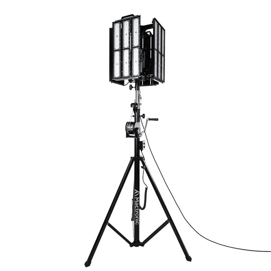 Mactronic HALO 100K – Profi-Flächenstrahler | 100.000 lm | IP65/IK08 | 24 Panels | Dimmbar – Seitenansicht