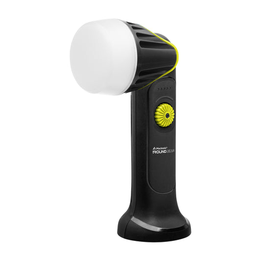 Mactronic Round Beam PWL0071 – Dimmbare Werkstattlampe mit Power Bank, 1000 lm, IP54 – Seitenansicht