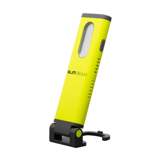Mactronic Slim Beam PWL0101 – Schlanke Profi-Arbeitsleuchte mit Top Light, 800 lm, IP66 – Seitenansicht