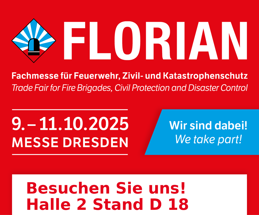 Rescuevation auf der FLORIAN 2025 in Dresden – Halle 2, Stand D18