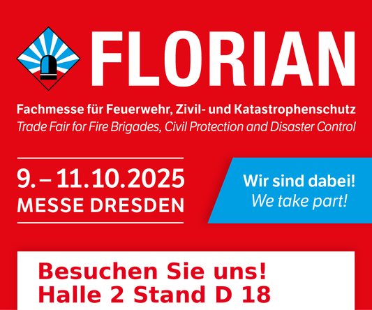Rescuevation auf der FLORIAN 2025 in Dresden – Halle 2, Stand D18