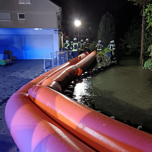 Mobiler Hochwasserschutz Beaver Schlauchdamm