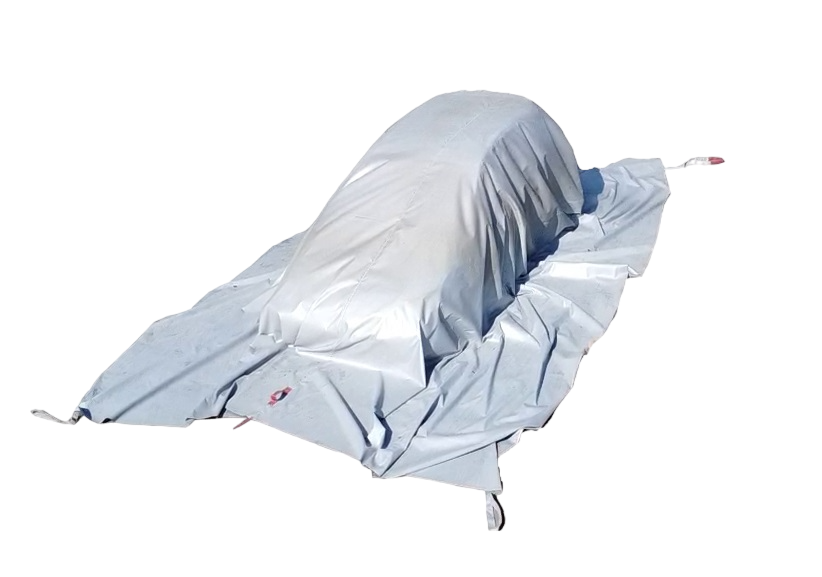 Vlitex PREMIUM Brandbegrenzungsdecke 5 × 6 m, Anwendung an PKW
