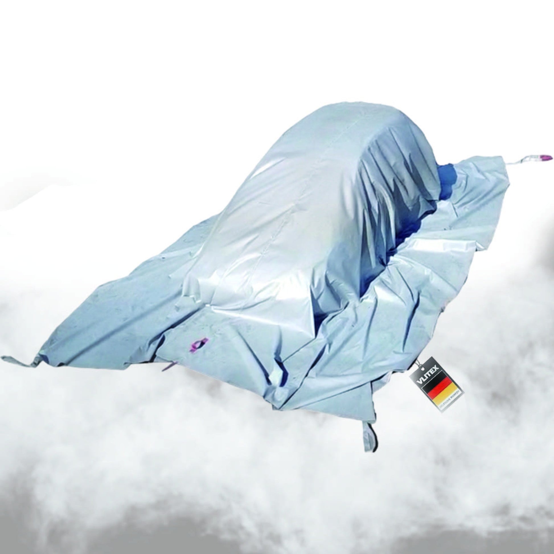 Vlitex PREMIUM Brandbegrenzungsdecke 5 × 6 m, Anwendungsbeispiel an PKW