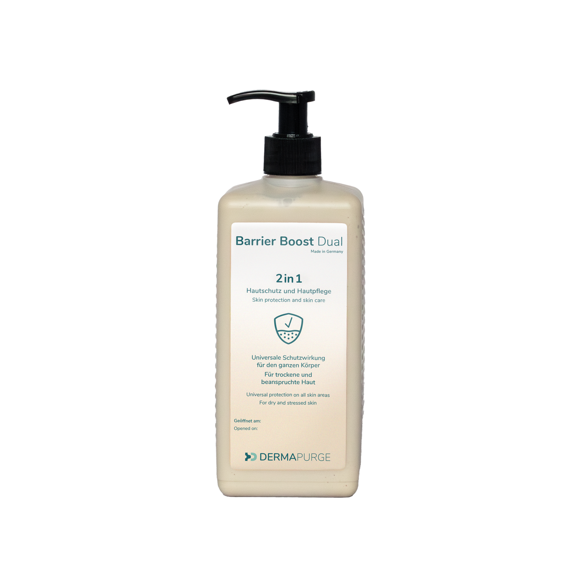 BarrierBoost Dual 500 ml Spender mit Pumpkopf für den Waschplatz der Feuerwehrwache