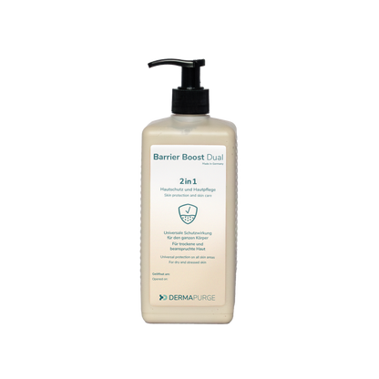 BarrierBoost Dual 500 ml Spender mit Pumpkopf für den Waschplatz der Feuerwehrwache
