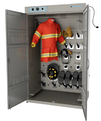 ECODRY SET 8 PREMIUM 1300 Trockenschrank mit acht Plätzen für Einsatzkleidung, Helme und Stiefel