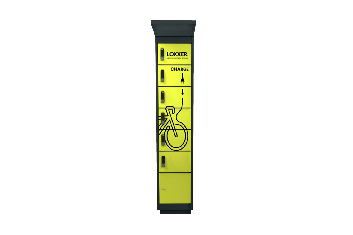 LOXXER Outdoor Locker – wetterfester Akku-Ladeschrank mit 6 Fächern