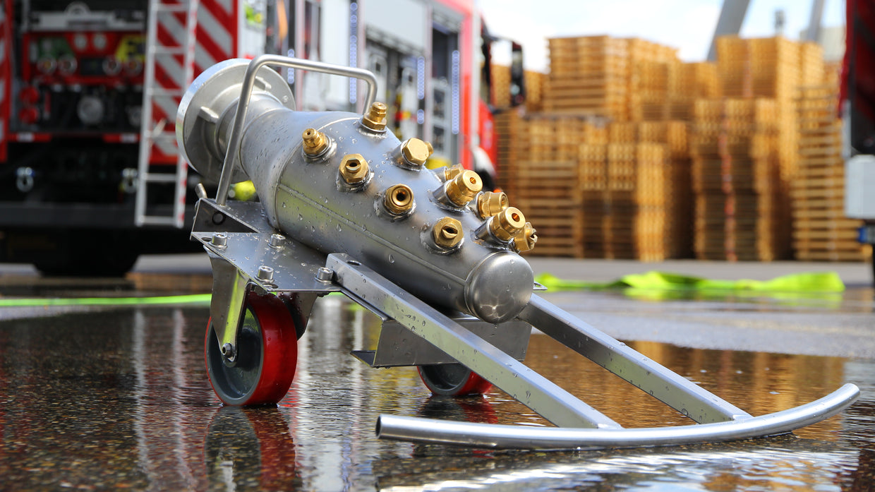 Löschigel im Einsatz bei einer Werkfeuerwehr