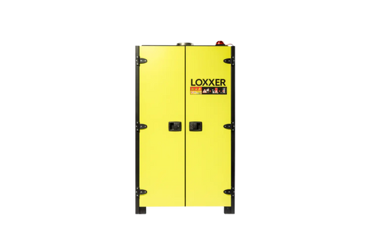 LOXXER LOXK2000 VDMA Storage – feuerwiderstandsfähiger Lagerschrank für Lithium-Ionen-Akkus, freigestellt