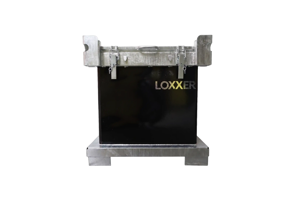 LOXXER Transportbox – UN-zertifizierte Stahlbox für Lithium-Ionen-Akkus, freigestellt