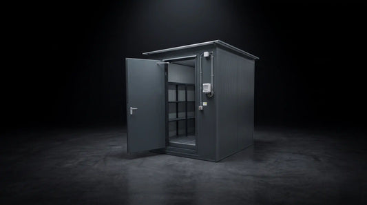 LOXXER Walk-in Container – begehbarer Lagercontainer für Lithium-Ionen-Akkus