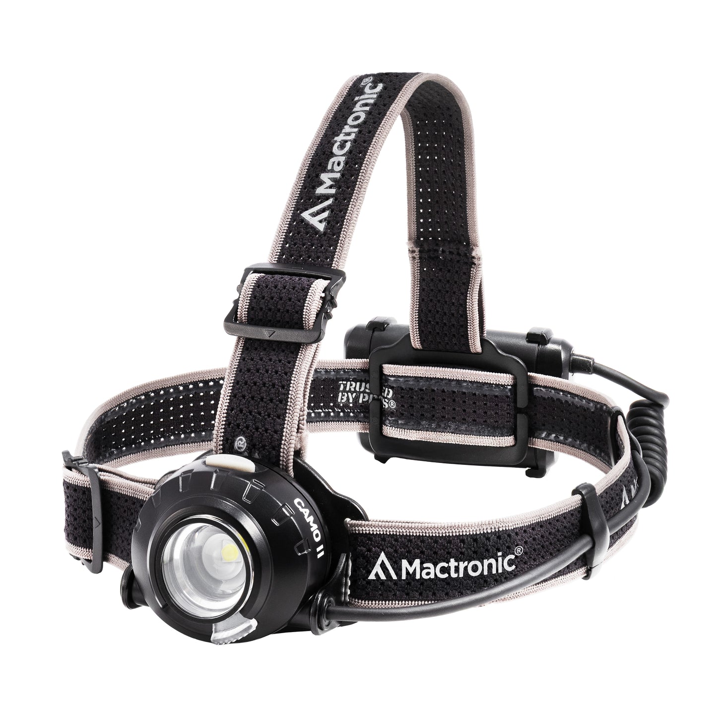 Mactronic Camo II AHL0115 Stirnlampe freigestellt – Produktfoto Nr. 4 mit 490 lm, IP64