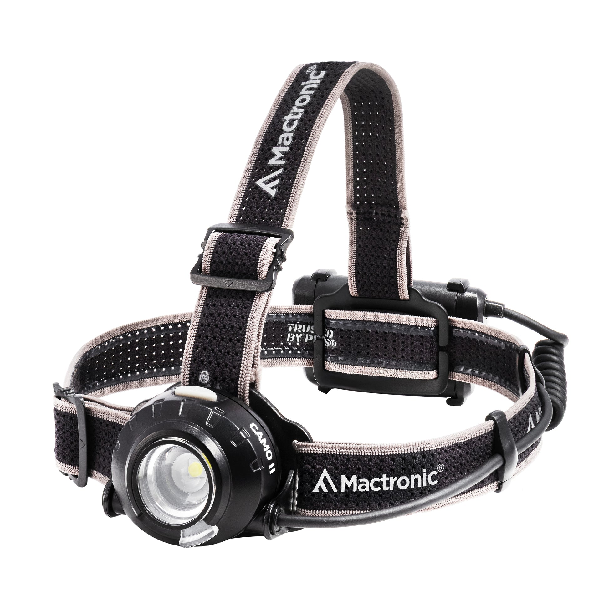Mactronic Camo II AHL0115 Stirnlampe freigestellt – Produktfoto Nr. 4 mit 490 lm, IP64