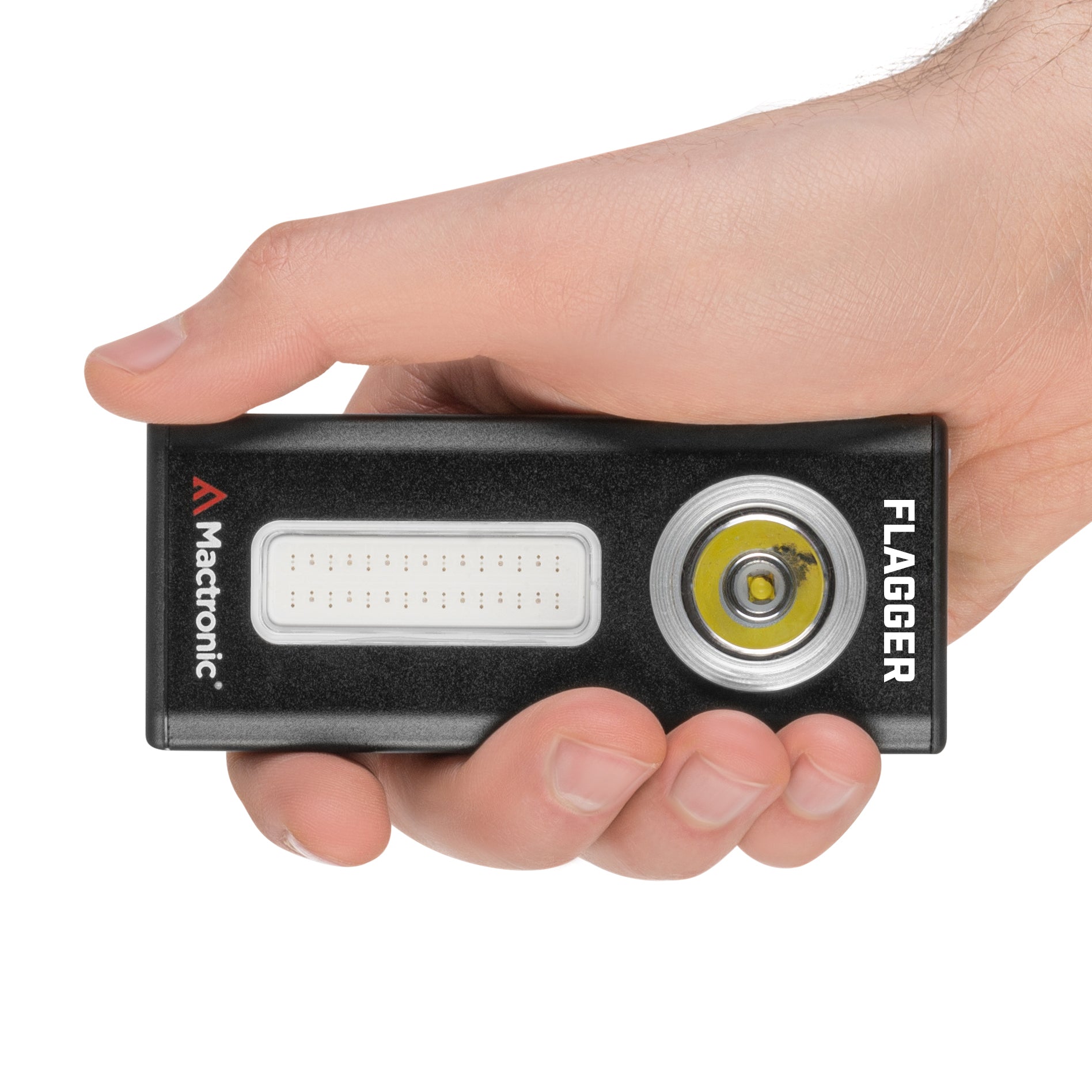 Mactronic Flagger Handtaschenlampe freigestellt – Produktfoto Nr. 5 auf weissem Hintergrund