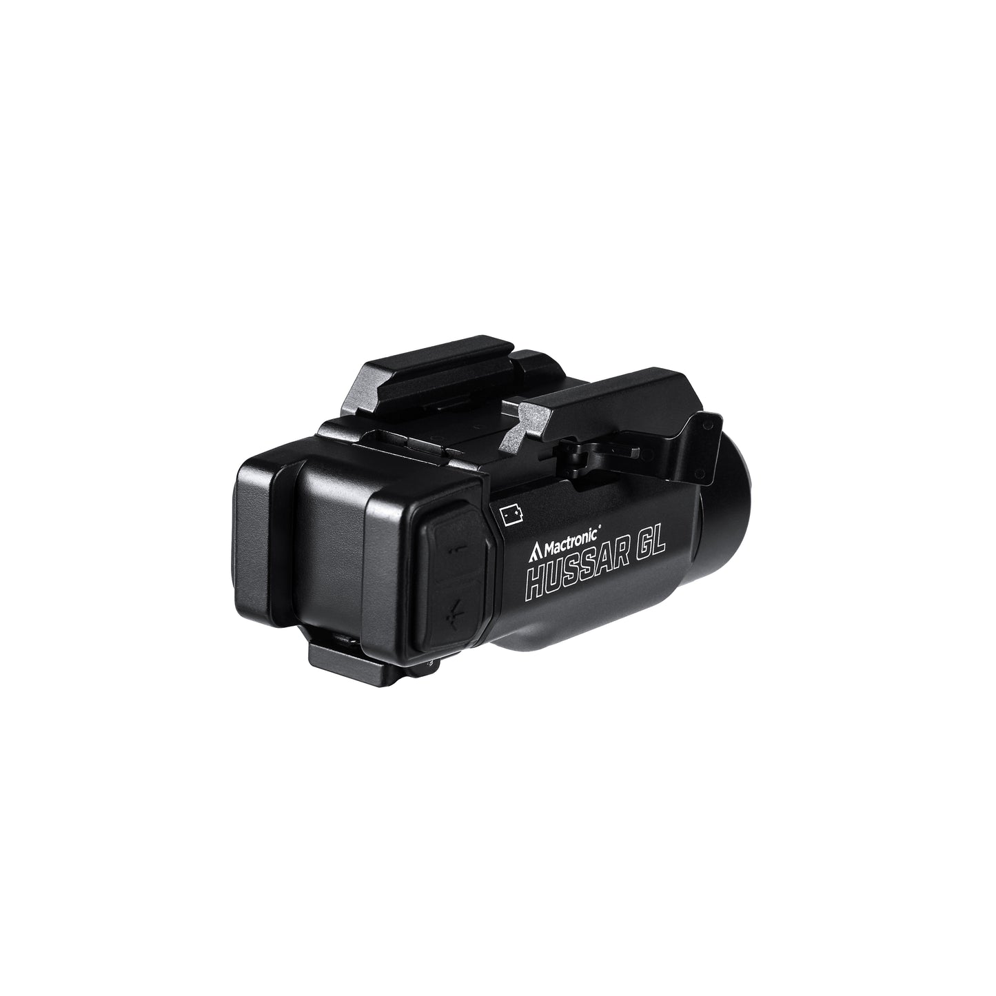 Mactronic Hussar GL THG0011 – Taktische Pistolenleuchte mit Grünlaser, 900 lm, IPX6 – Seitenansicht