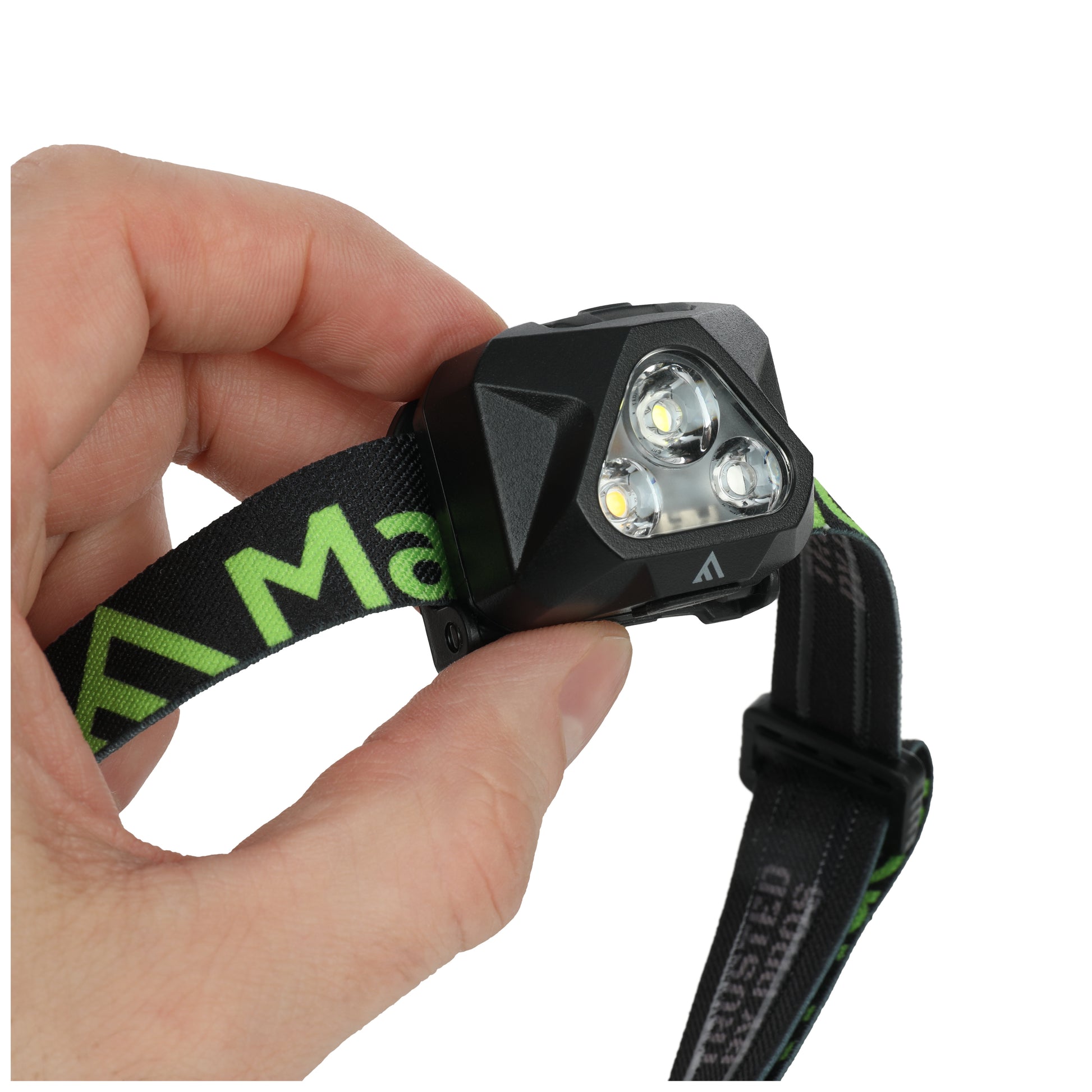 Mactronic Illuma – Stirnlampe 430 lm / 130 m (Li-Po, CW/WW/Rot) – Seitenansicht