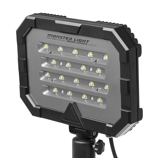 Mactronic Monster Light Mini Rescue – Rettungs-Flächenlicht | 18.000 lm | IP66 | Orange – Seitenansicht