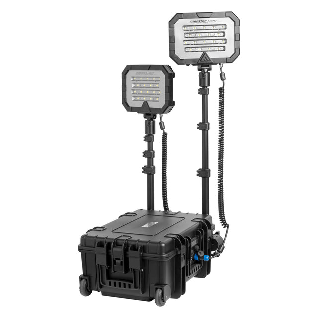 Mactronic Monster Light Twin – Portables Flächenlicht | 36.000 lm | IP66 | 7 Modi | Power-Bank