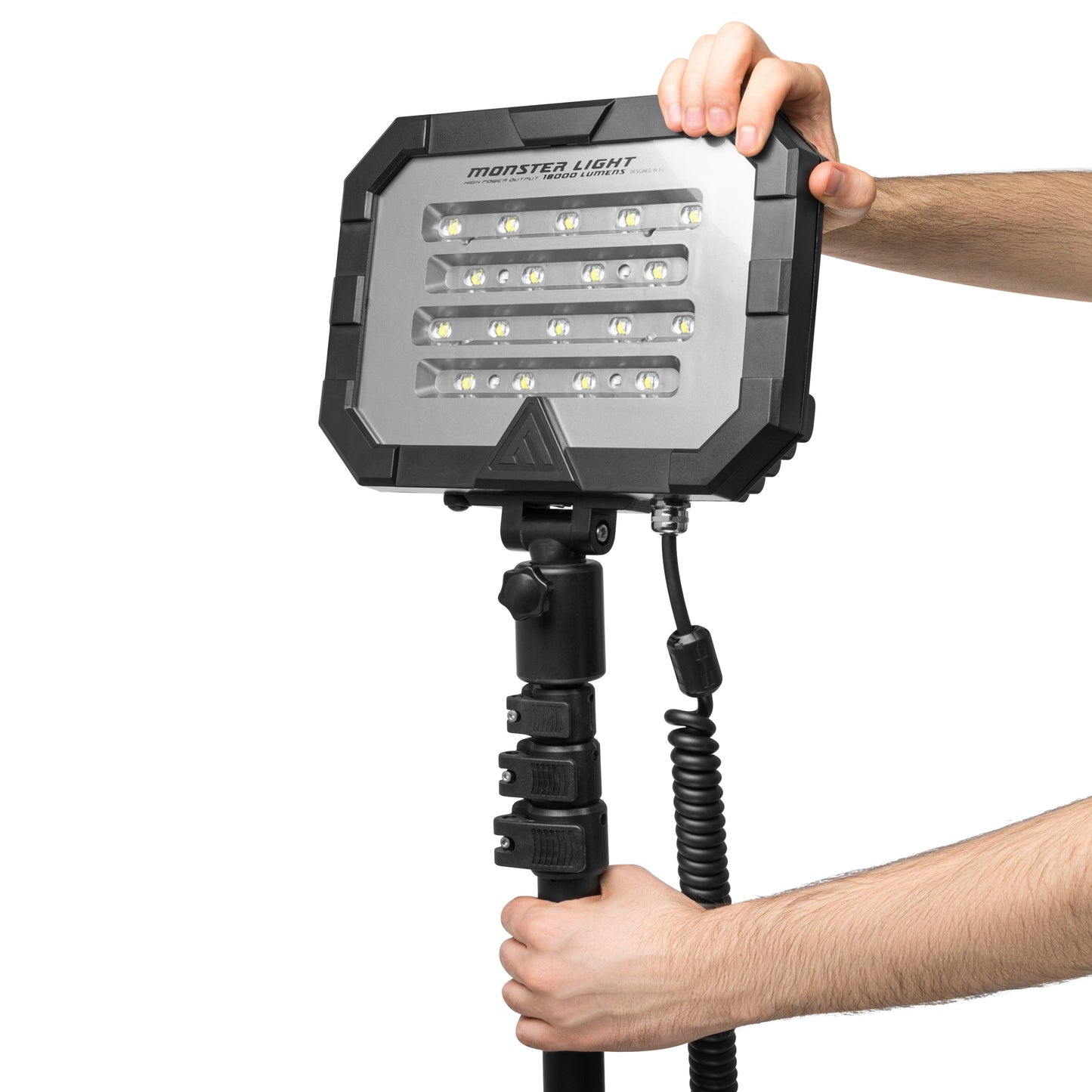 Mactronic Monster Light Twin – Portables Flächenlicht | 36.000 lm | IP66 | 7 Modi | Power-Bank