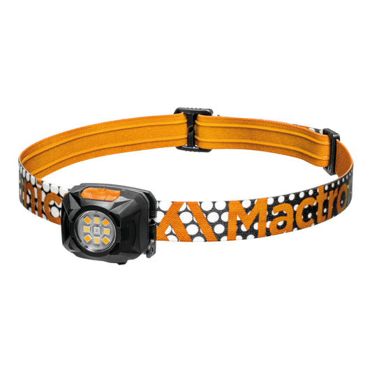 Mactronic Rebel AHL0061UC – Profi-Stirnlampe mit Kaltweiß/Warmweiß/Rot und ADS, 400 lm, IPX4 – Seitenansicht