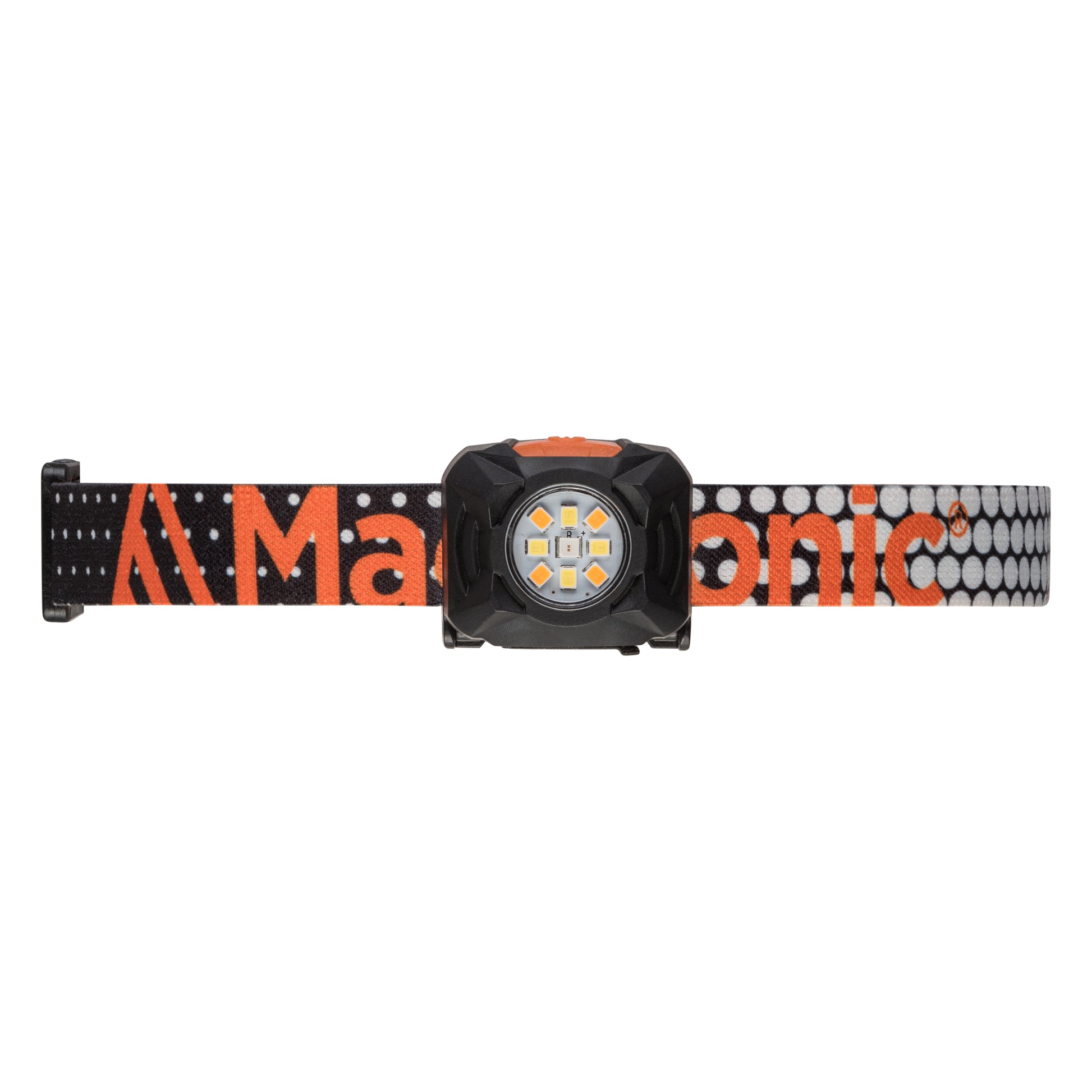 Mactronic Rebel AHL0061UC – Profi-Stirnlampe mit Kaltweiß/Warmweiß/Rot und ADS, 400 lm, IPX4 – Rückansicht