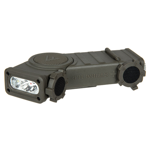 Mactronic Storm 1LP THL0051 – Taktisches Helmlichtsystem mit RGB+IR-Beacon und IFF, 90 lm, IP68, MIL-STD-810H – Seitenansicht