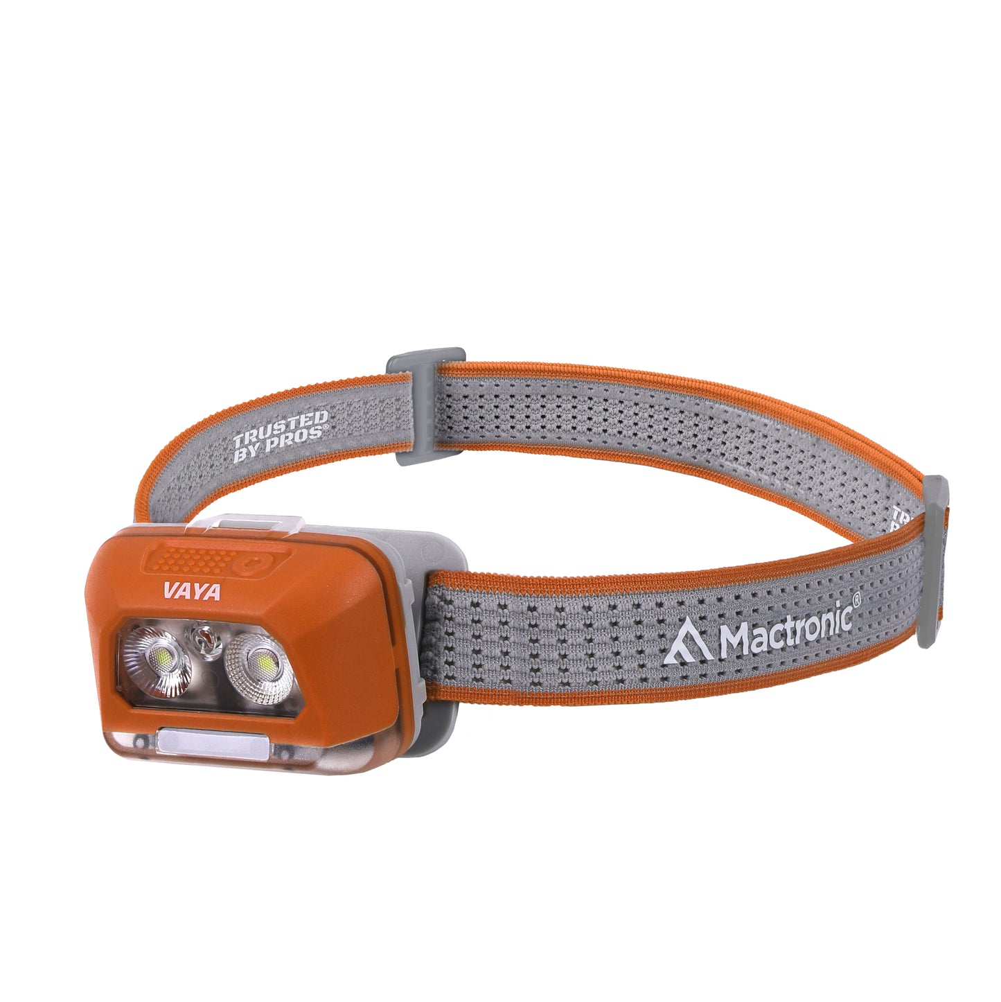 Mactronic Vaya AHL0091 – Stirnlampe Orange mit Spot/Flood/Combo und IPX8, 480 lm
