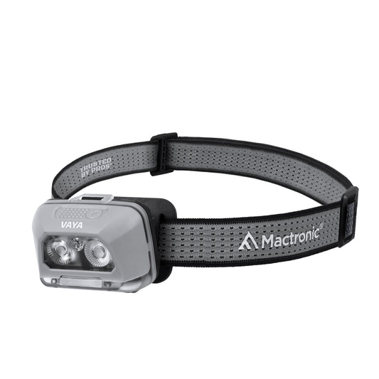 Mactronic Vaya Gray – Stirnlampe 480 lm / 60 m (Li-Po / 3×AAA)