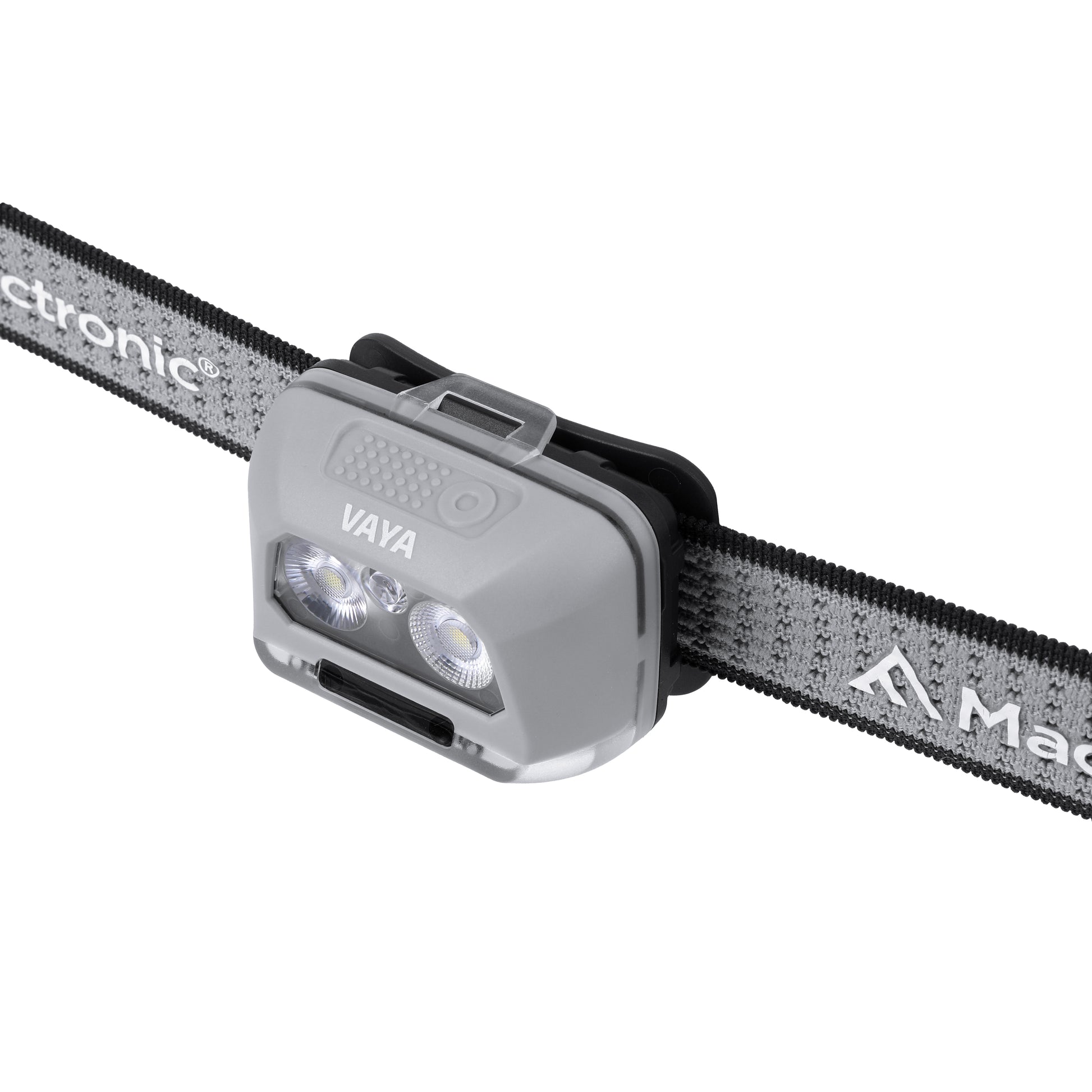 Mactronic Vaya AHL0092 – Stirnlampe Grau mit Spot/Flood/Combo und IPX8, 480 lm – Detailansicht