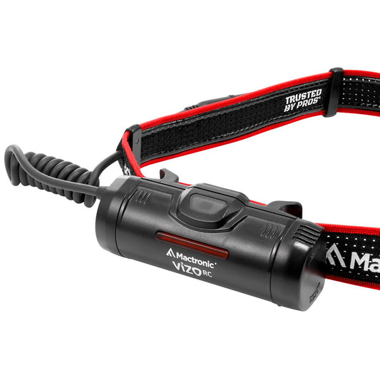 Mactronic Vizo RC – Stirnlampe 750 lm / 100 m (Li-Ion) – Seitenansicht