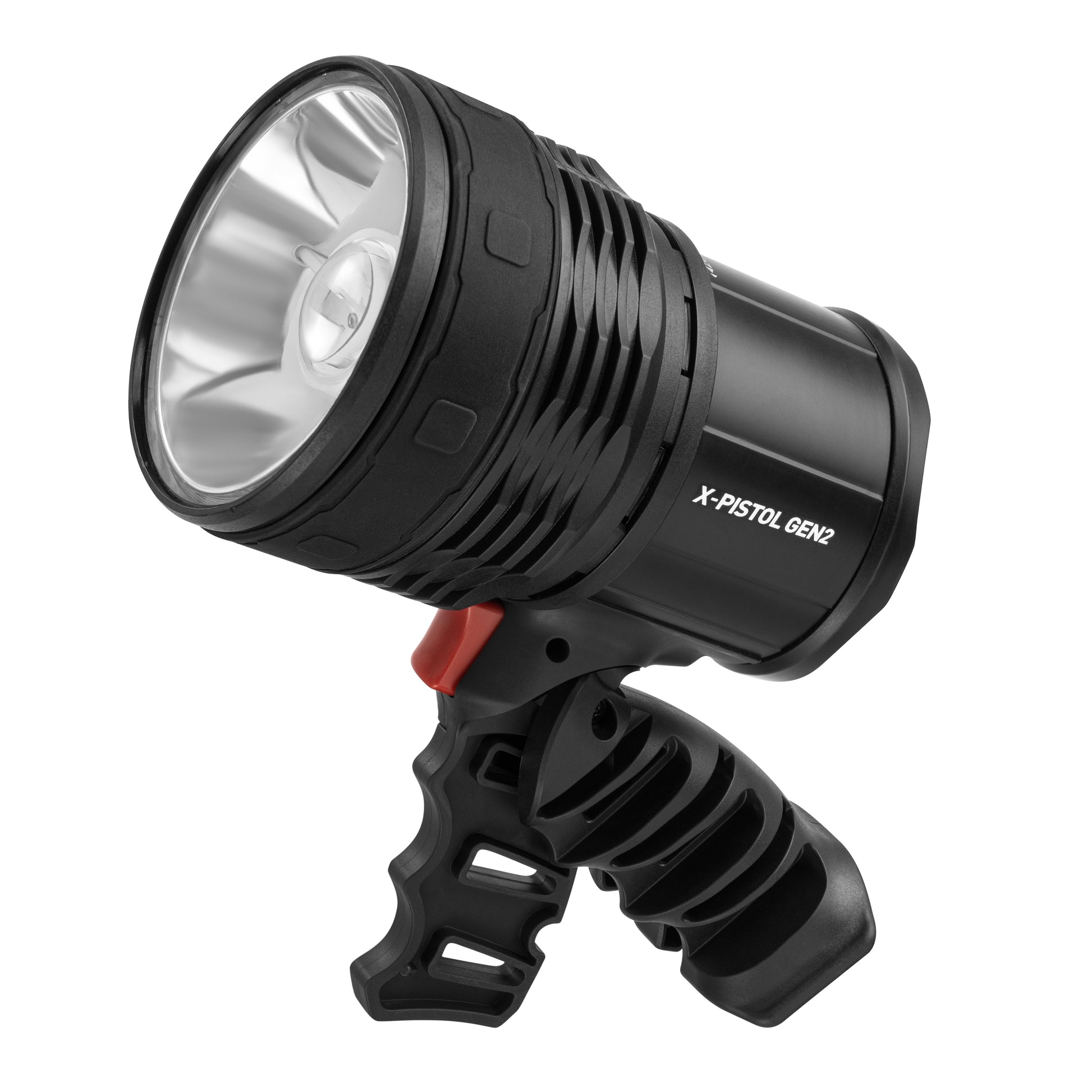 Mactronic X-Pistol GEN2 – Suchscheinwerfer 1500 lm / 530 m (Li-Ion) – Seitenansicht