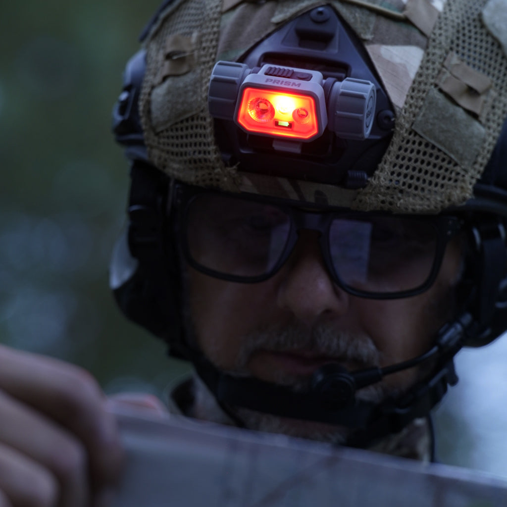 Mactronic Prism THL0141 – Taktische Stirnlampe mit NVG-Halterung und RGB, 650 lm, IPX7