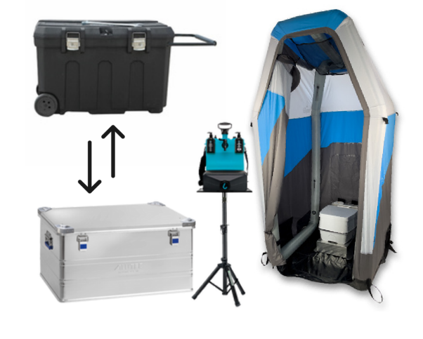 easyToilet+ Box S - Profibox für Einsatzhygiene - easyToilet+ Box S Profibox mobile Toilette